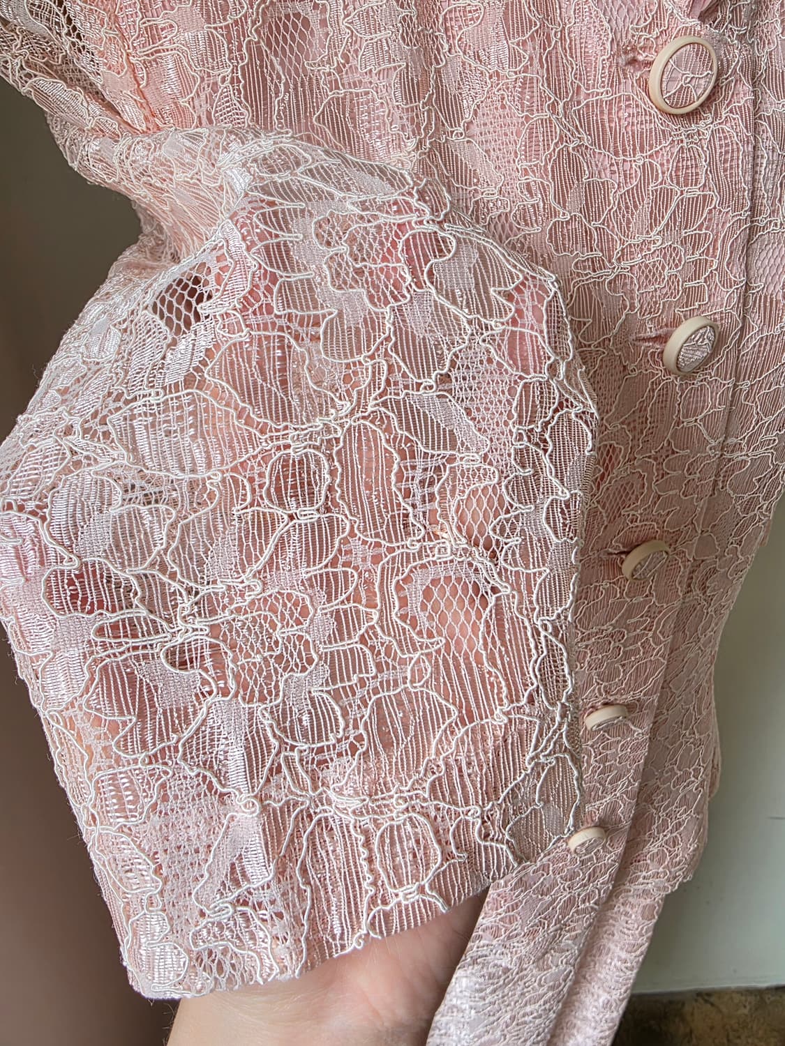 미착용 새상품 오간자 프릴 레이스 셋업 상품이미지4