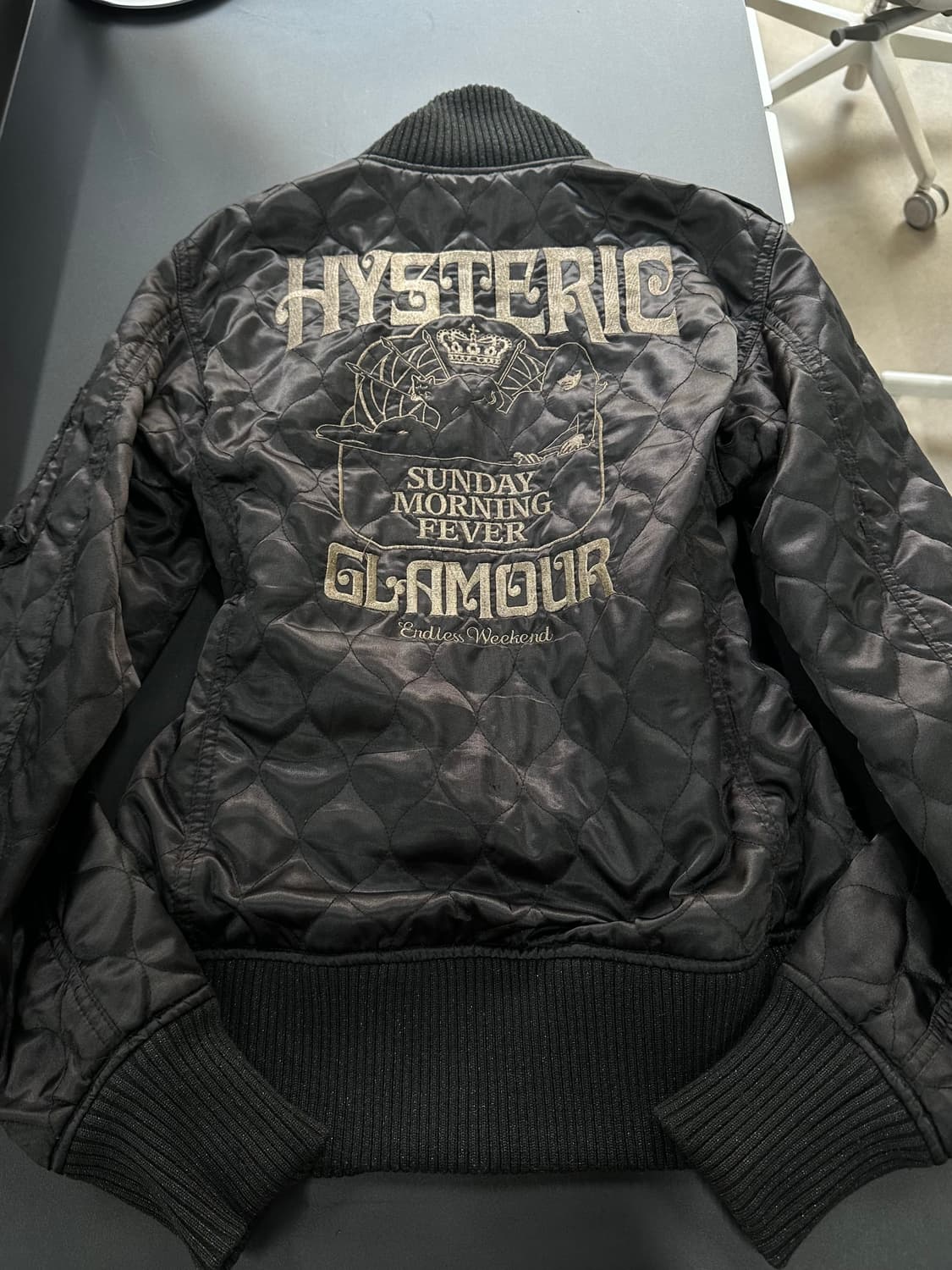 히스테릭글래머 히스걸 풀자수 퀼팅자켓 상품이미지5