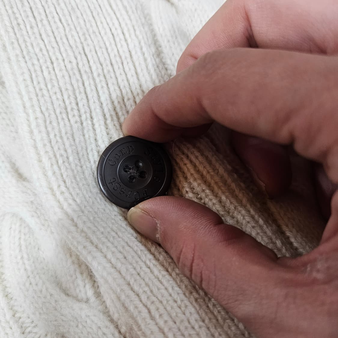 포레스트캠프 케이블 숄카라 가디건 XL size 상품이미지6