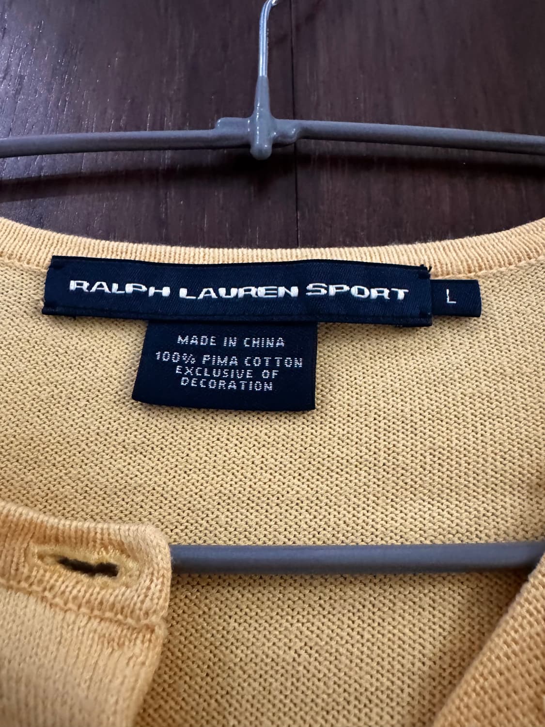 랄프로렌 스포츠 옐로우 가디건 상품이미지2