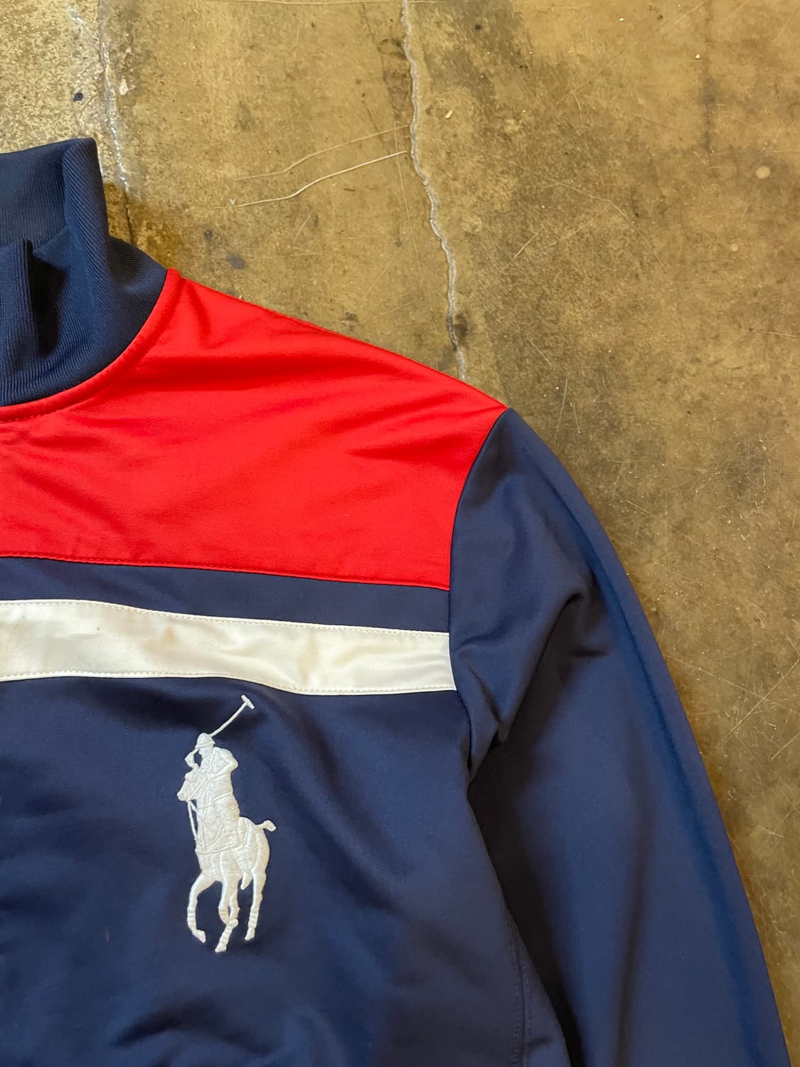 폴로 랄프로렌 빅포니 배색 트랙 자켓 져지 다크네이비 상품이미지3