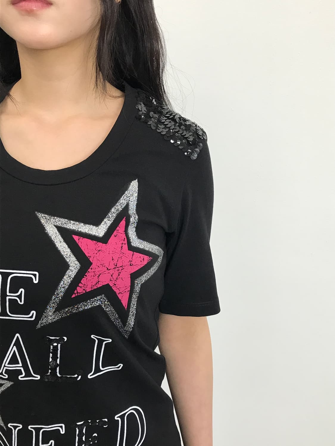 Vintage Y2k Black Star Graphic T-shirts 상품이미지4