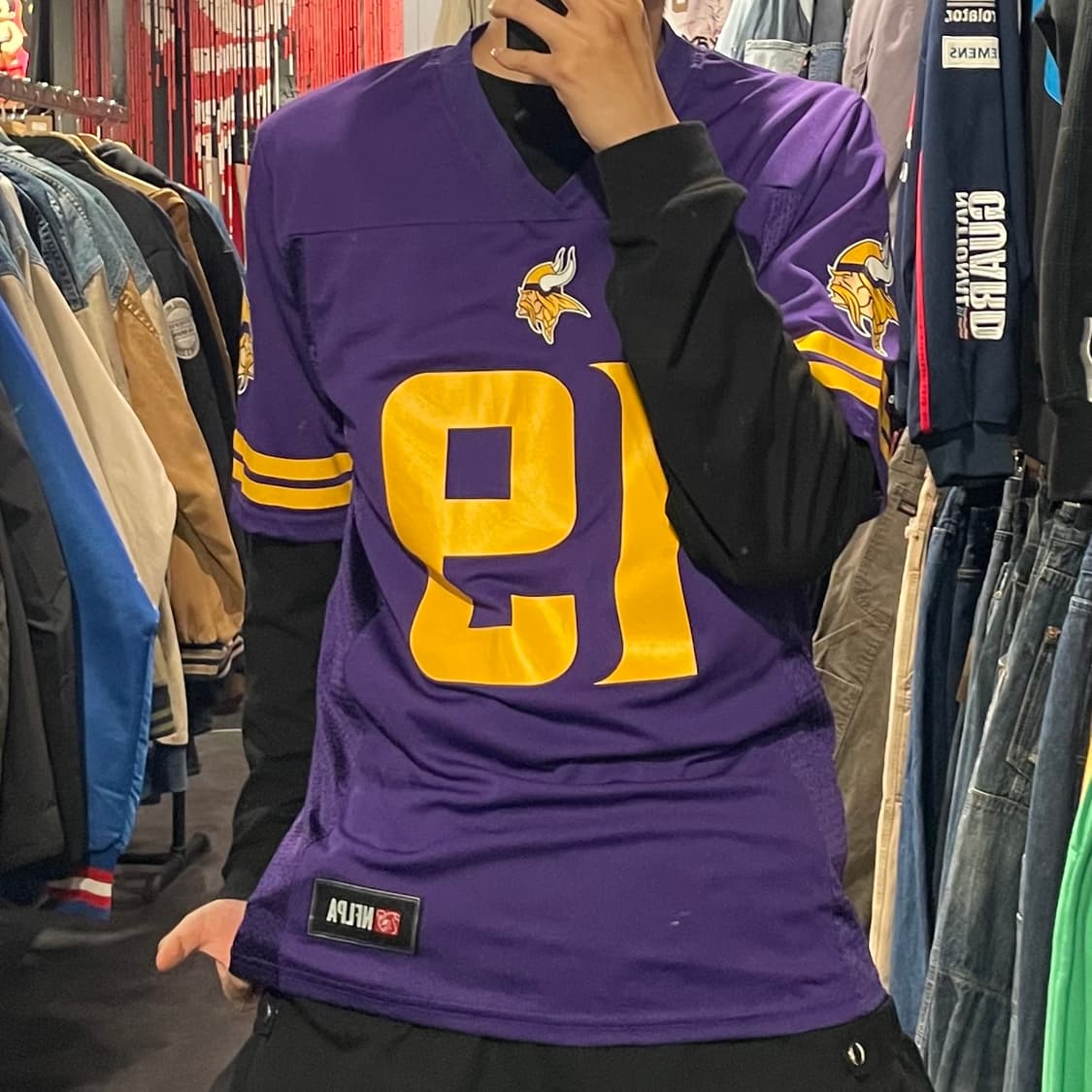 [IM] NFL 바이킹스 THIELEN 퍼플 No.19 반팔져지 상품이미지2