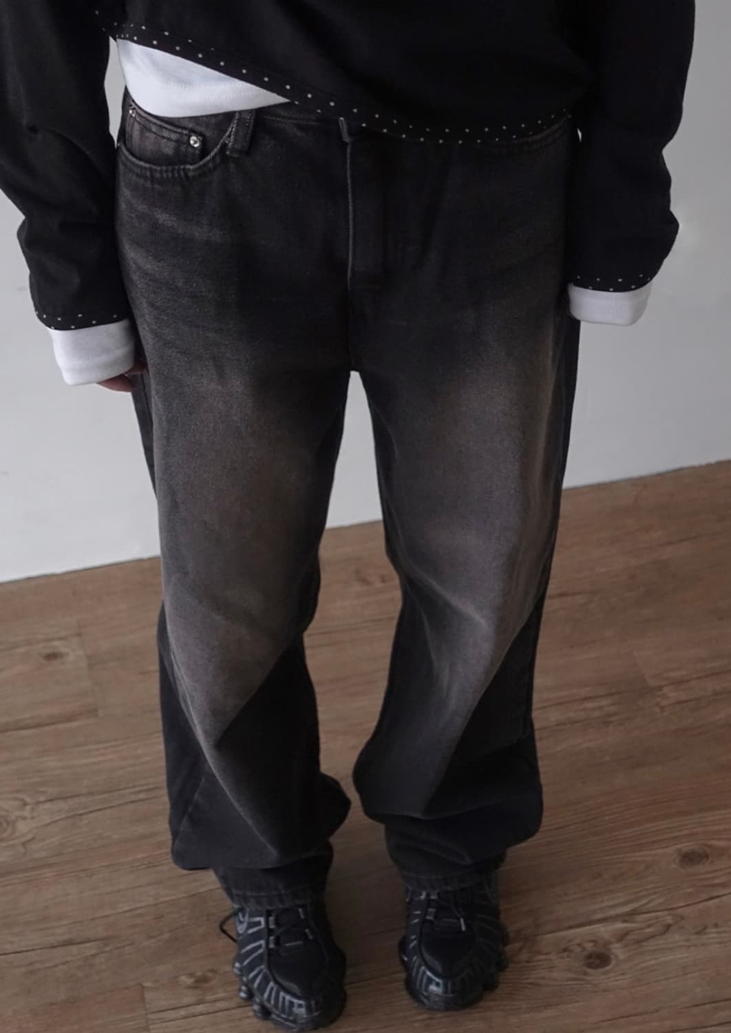 페스토 데님 와이드 팬츠 상품이미지2