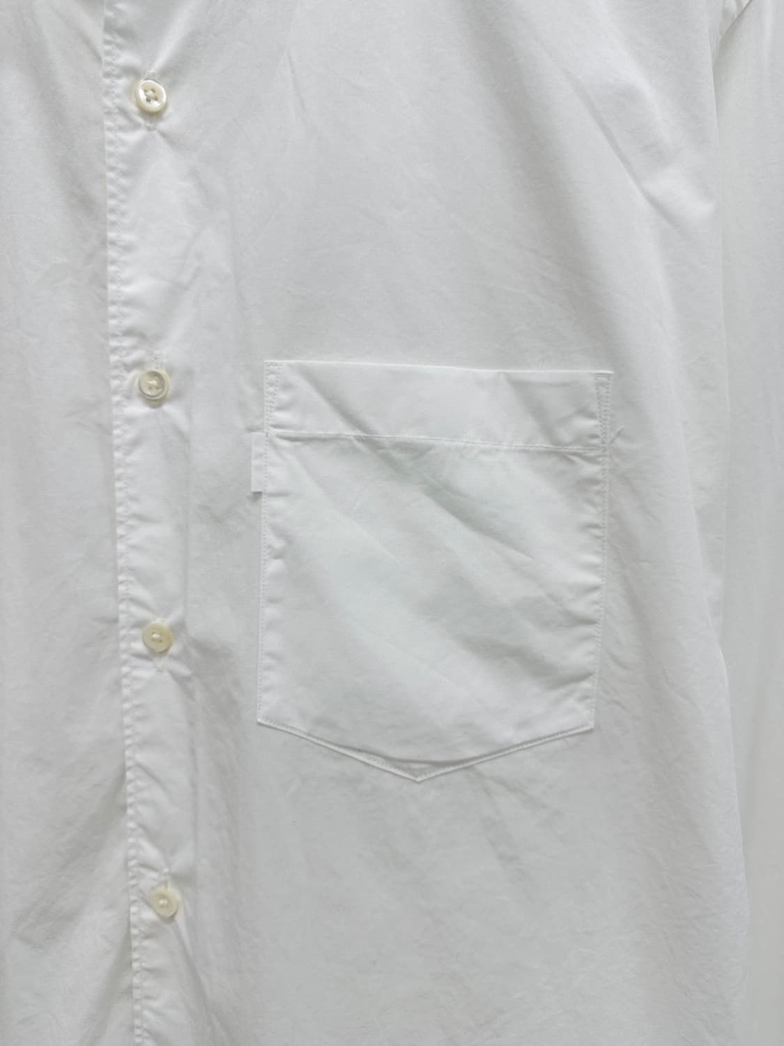 포터리 옥스포드 셔츠 화이트 (5,XL) 상품이미지4