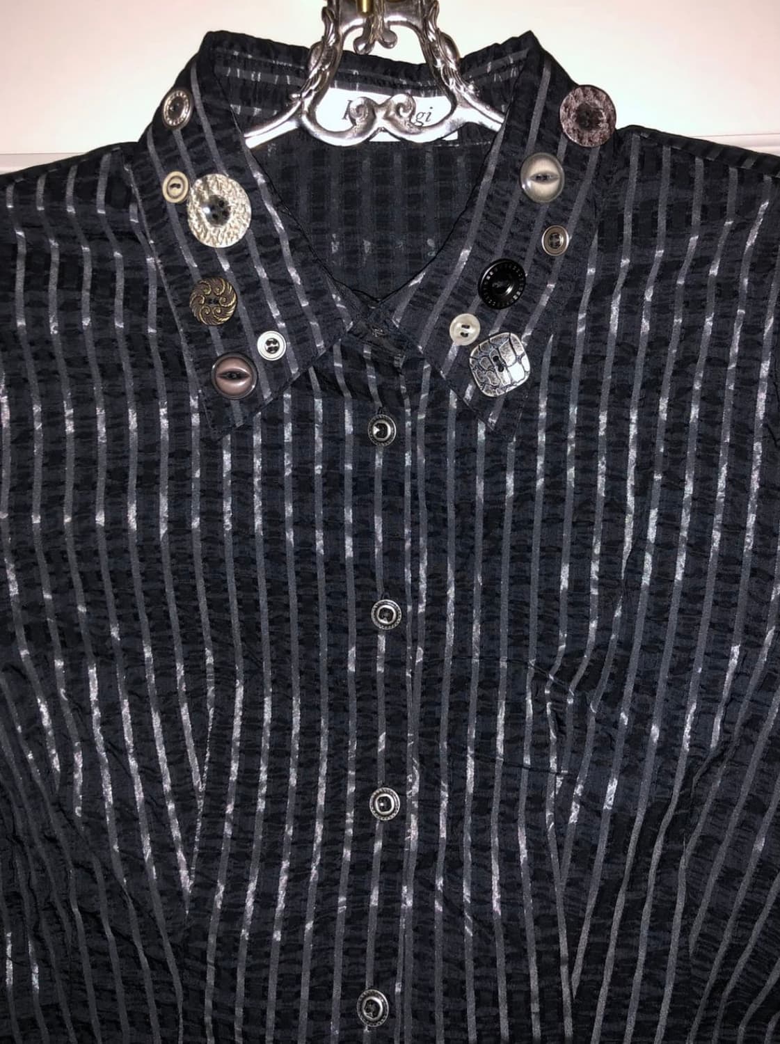 빈티지 스터드 단추 셔츠 vintage button shirt 상품이미지3