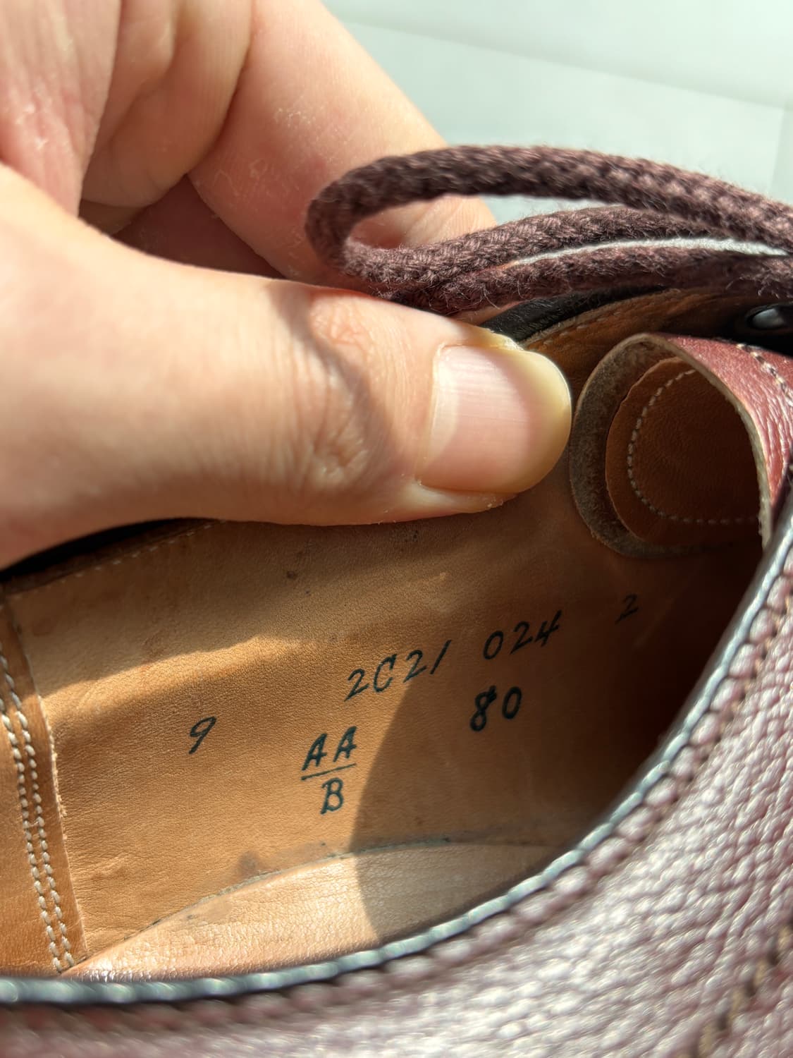 Alden 312 Plain Toe Derby Shoes US9 상품이미지7