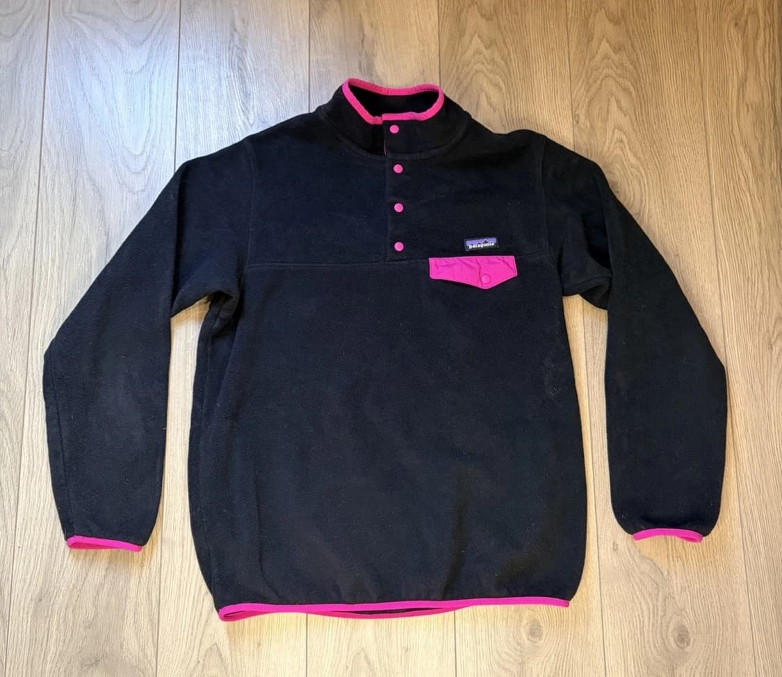 14FW 파타고니아 신칠라 스냅-T 블랙/핑크 상품이미지1