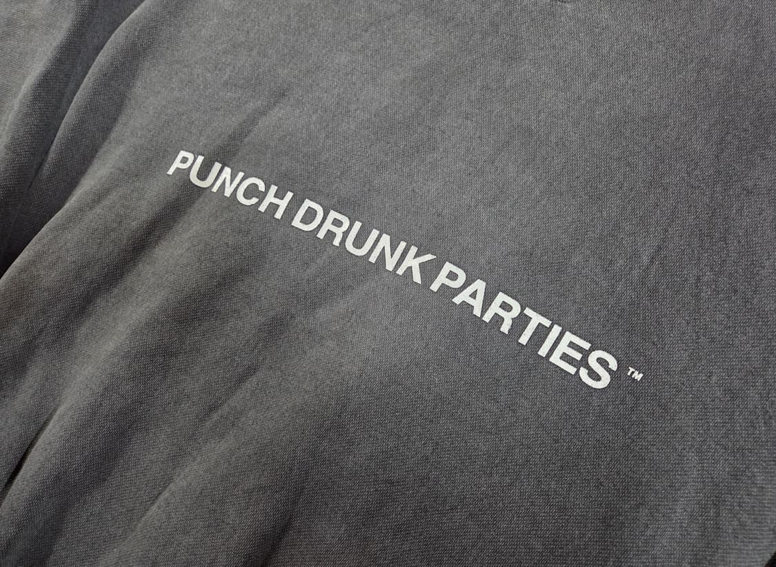 펀치드렁크파티즈 피그먼트 워싱 후드 스웨트셔츠 상품이미지4