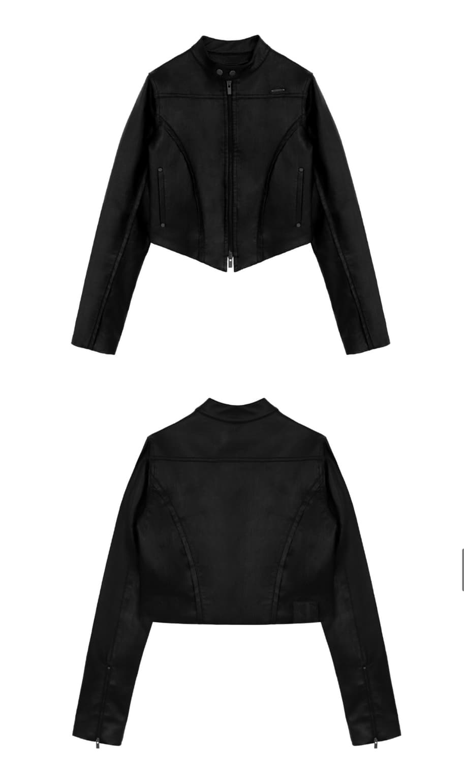 트리밍버드 레더 바이커 자켓 상품이미지5