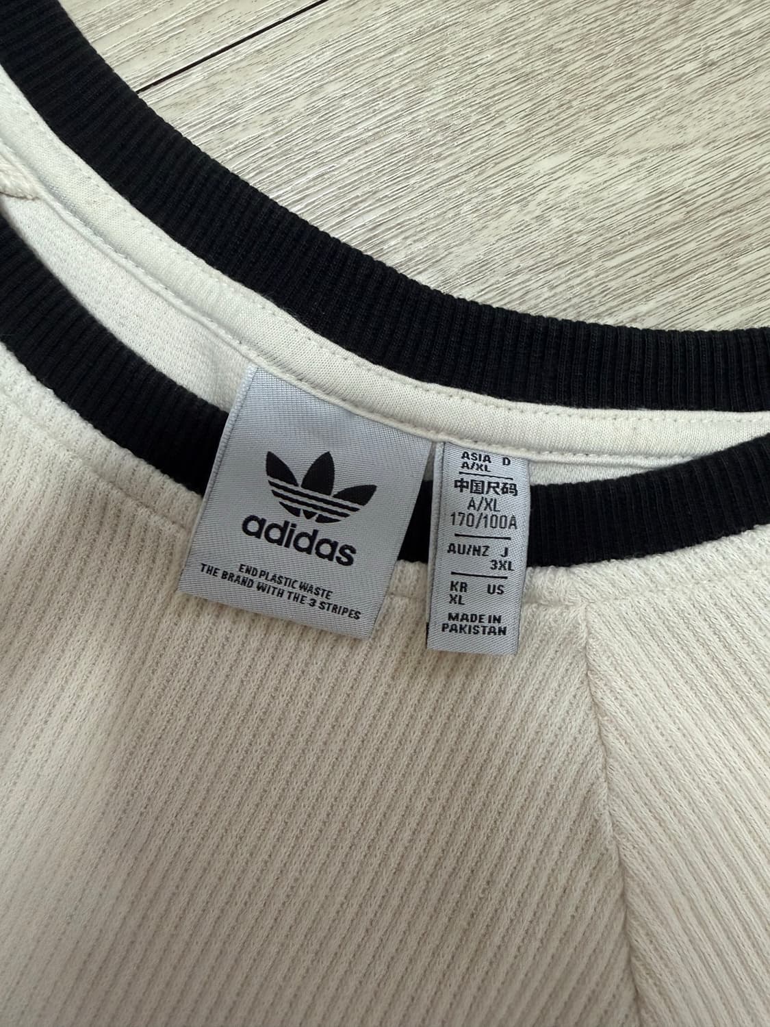 아디다스 3S 슬림티 베이지 (XL) 상품이미지2