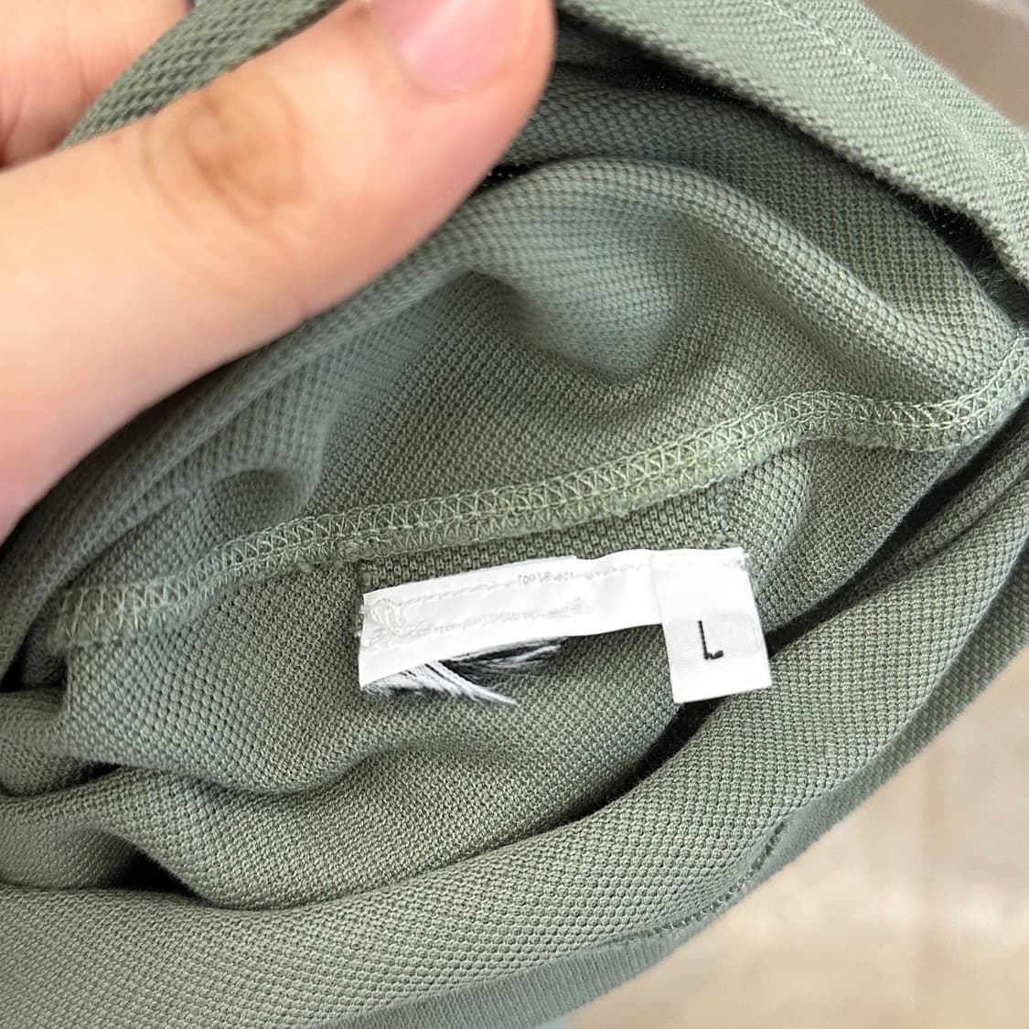 L 스톤아일랜드 그린 카라 반팔티 상품이미지5