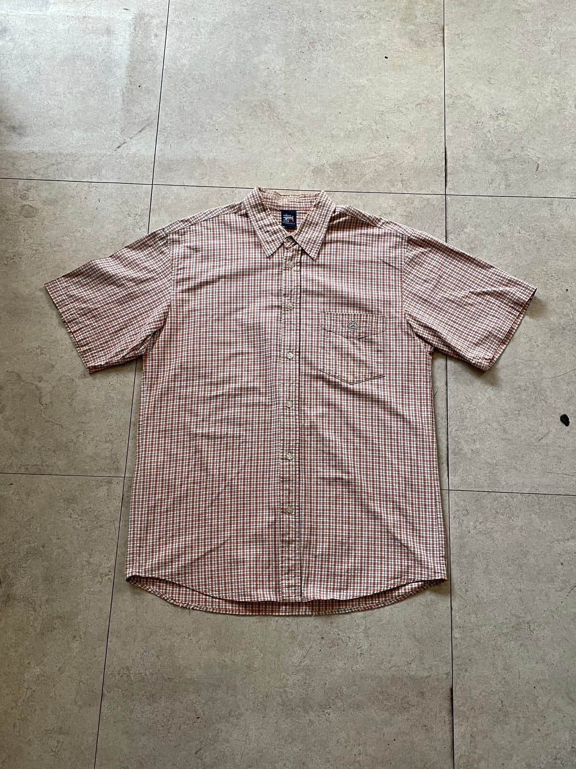 스투시 체크 반팔 셔츠 상품이미지1