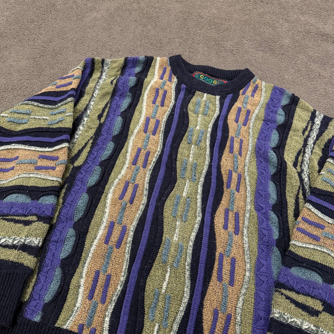 [ 정품/L ] 쿠지 빈티지 케이블 니트티 상품이미지1