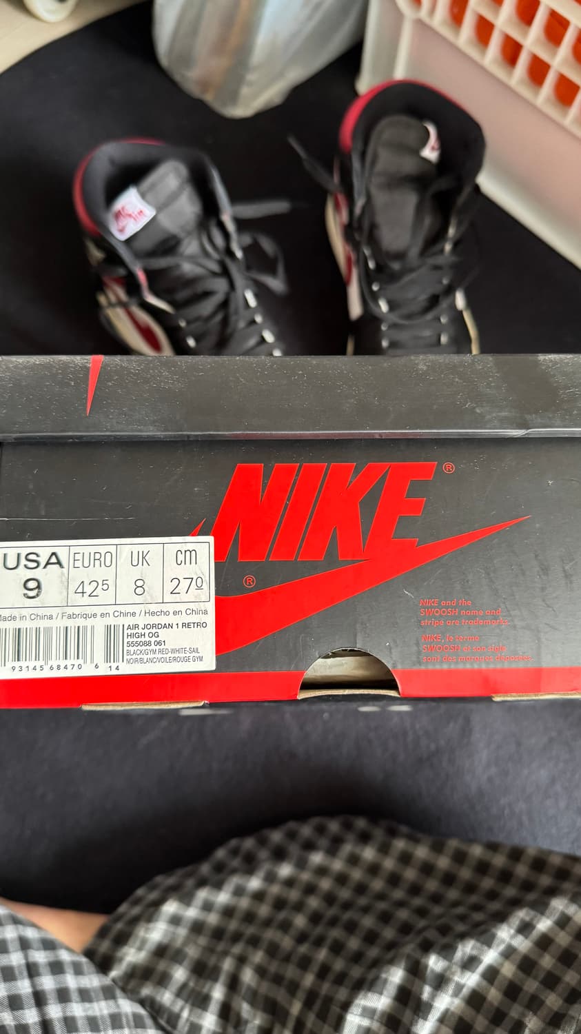조던 1 레트로 하이 OG 짐레드 270판매합니다. 상품이미지9
