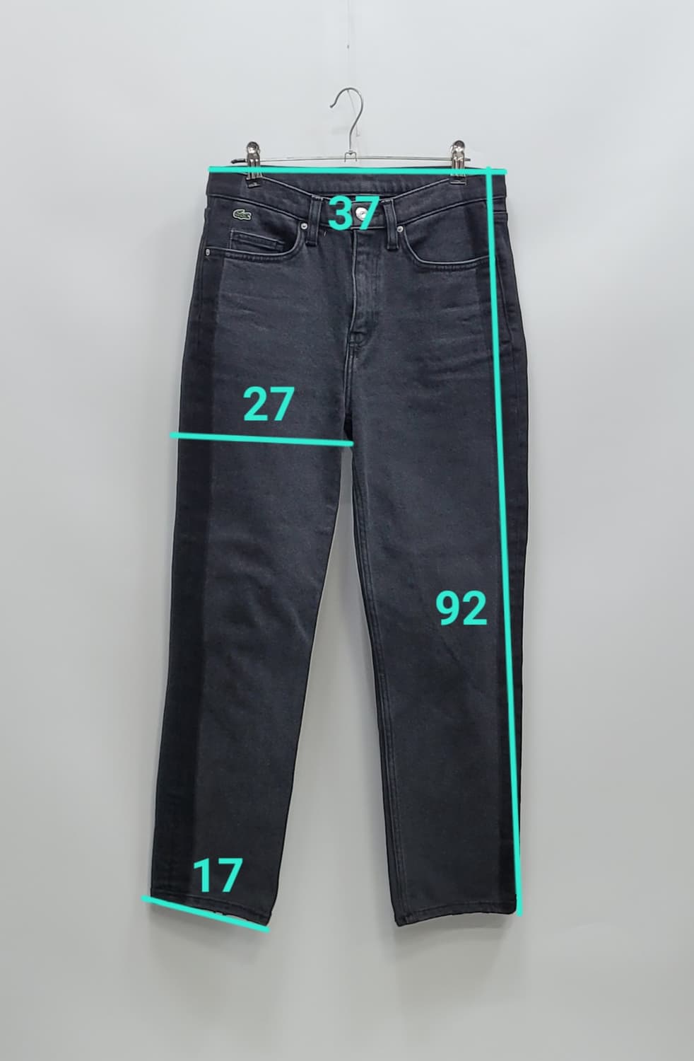 LACOSTE 라코스테 투톤 블랙진 데님 청바지 / 여 26
 상품이미지9