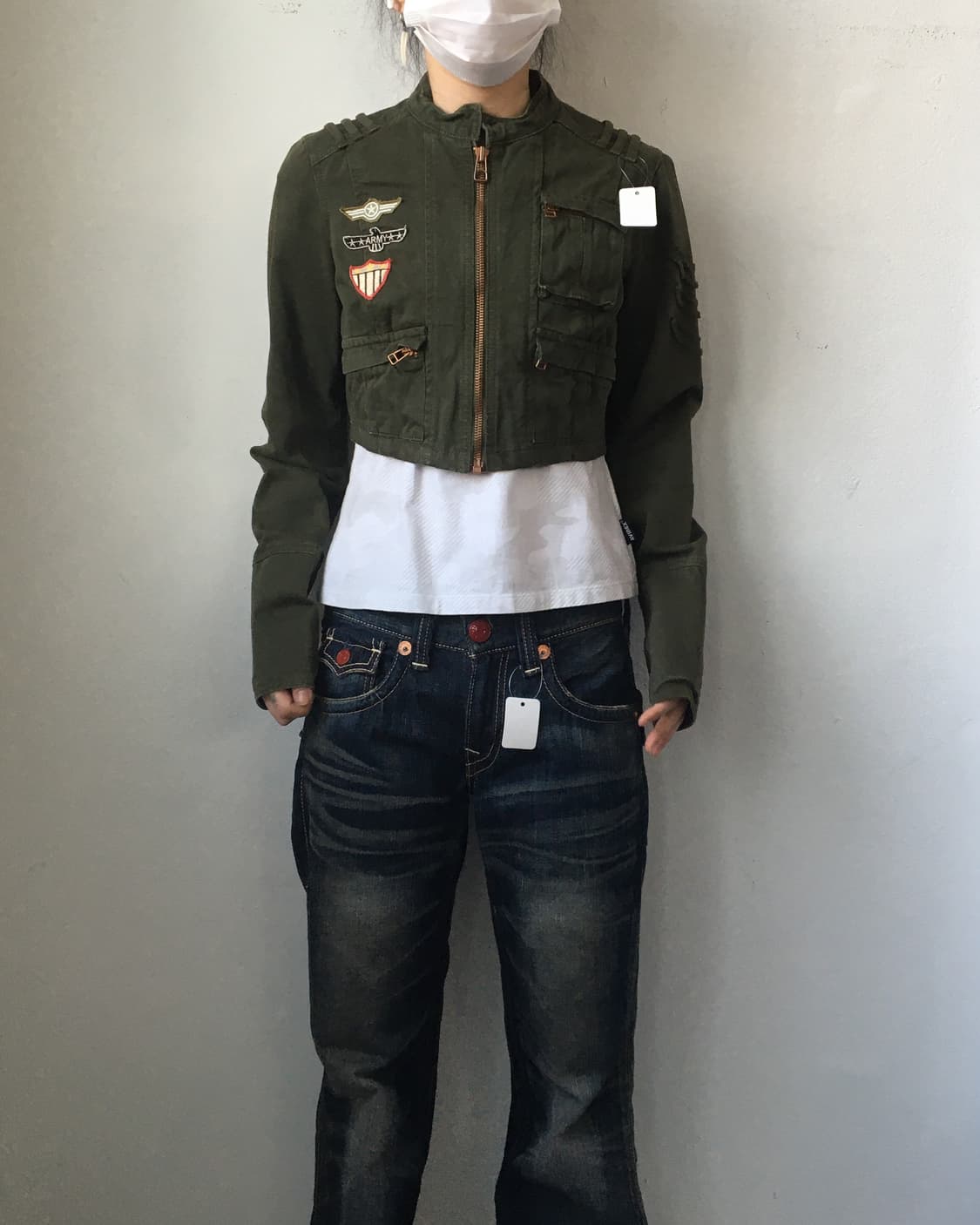 Patch point crop zip up jacket 상품이미지8