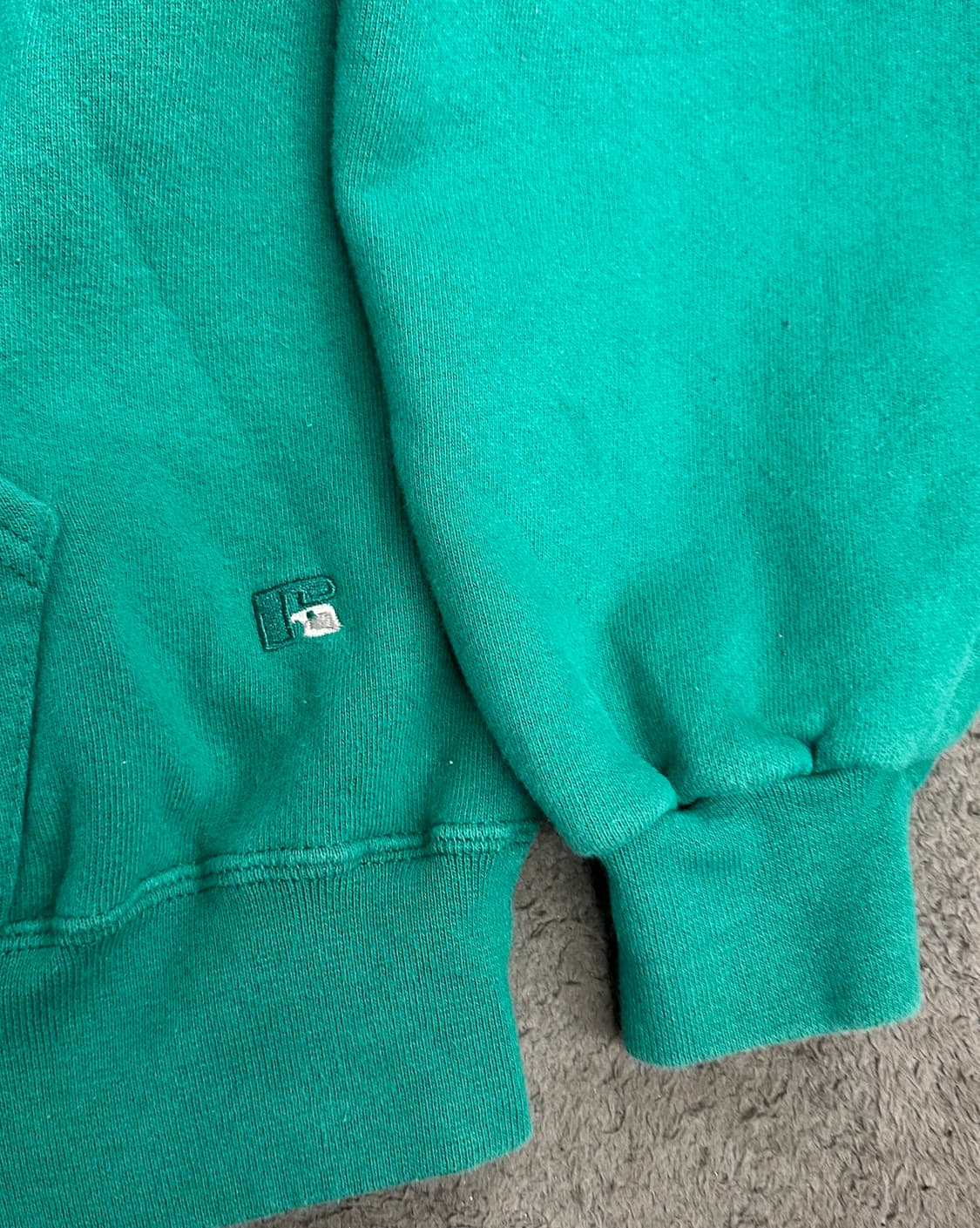 90s 러셀 x 엘엘빈 민트그린 후디 XL 상품이미지4