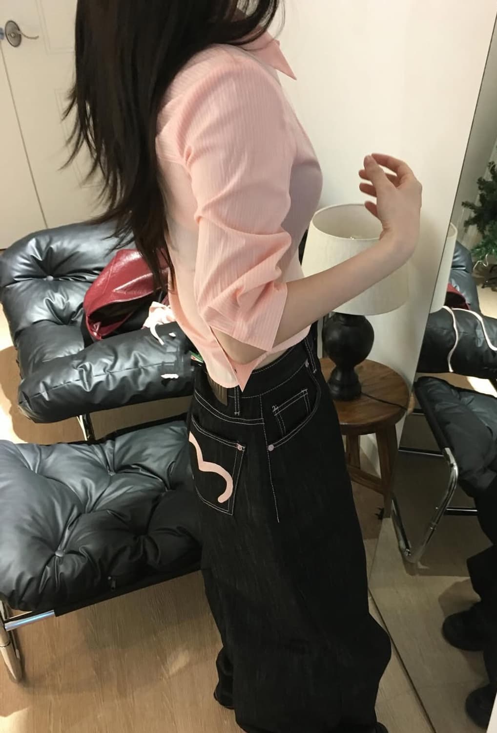 ootj 하트 스티치 데님 팬츠 s 상품이미지3