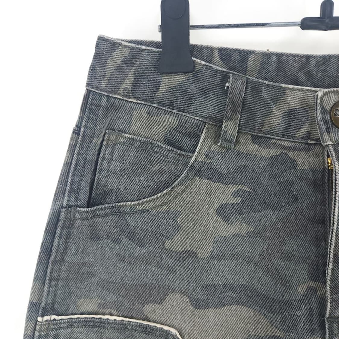 [여S]스컬터 카모 와이드 데님 팬츠[Y5C-203] 상품이미지4