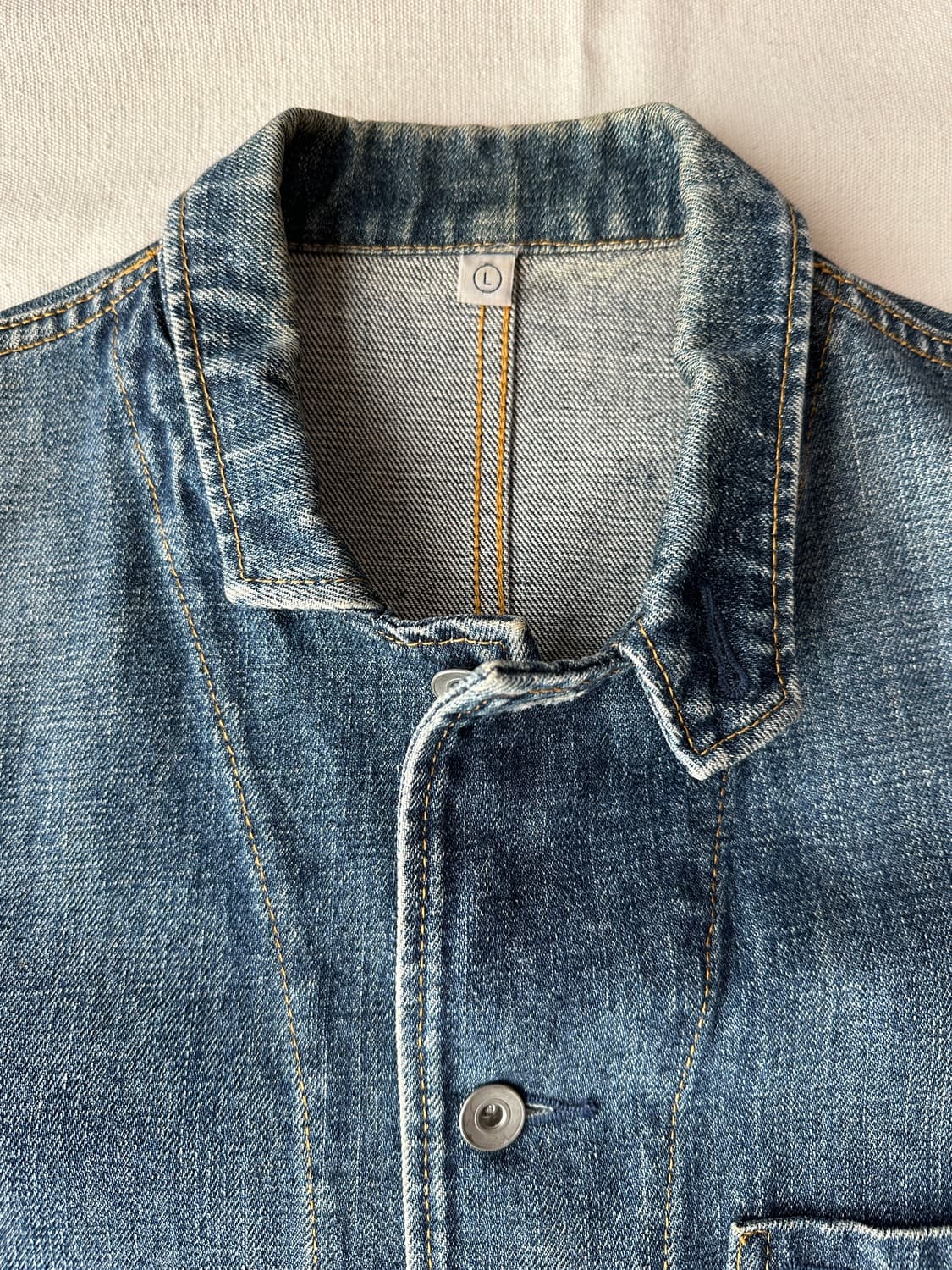 올드 유니클로 데님 초어자켓 L  상품이미지6