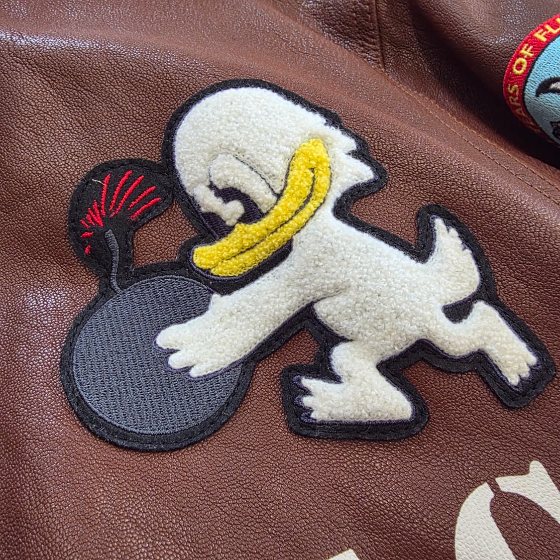 PALACE 팔라스 최상급 G1 무통 염소가죽 플라이트 자켓 아메카지 밀 상품이미지6