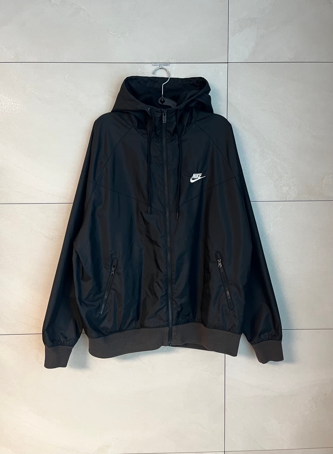 [XL/105] 나이키 윈드러너 후드 바람막이 블랙 상품이미지1