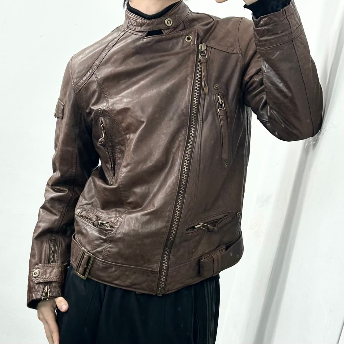 DOHC 양가죽 라이더 자켓 상품이미지1