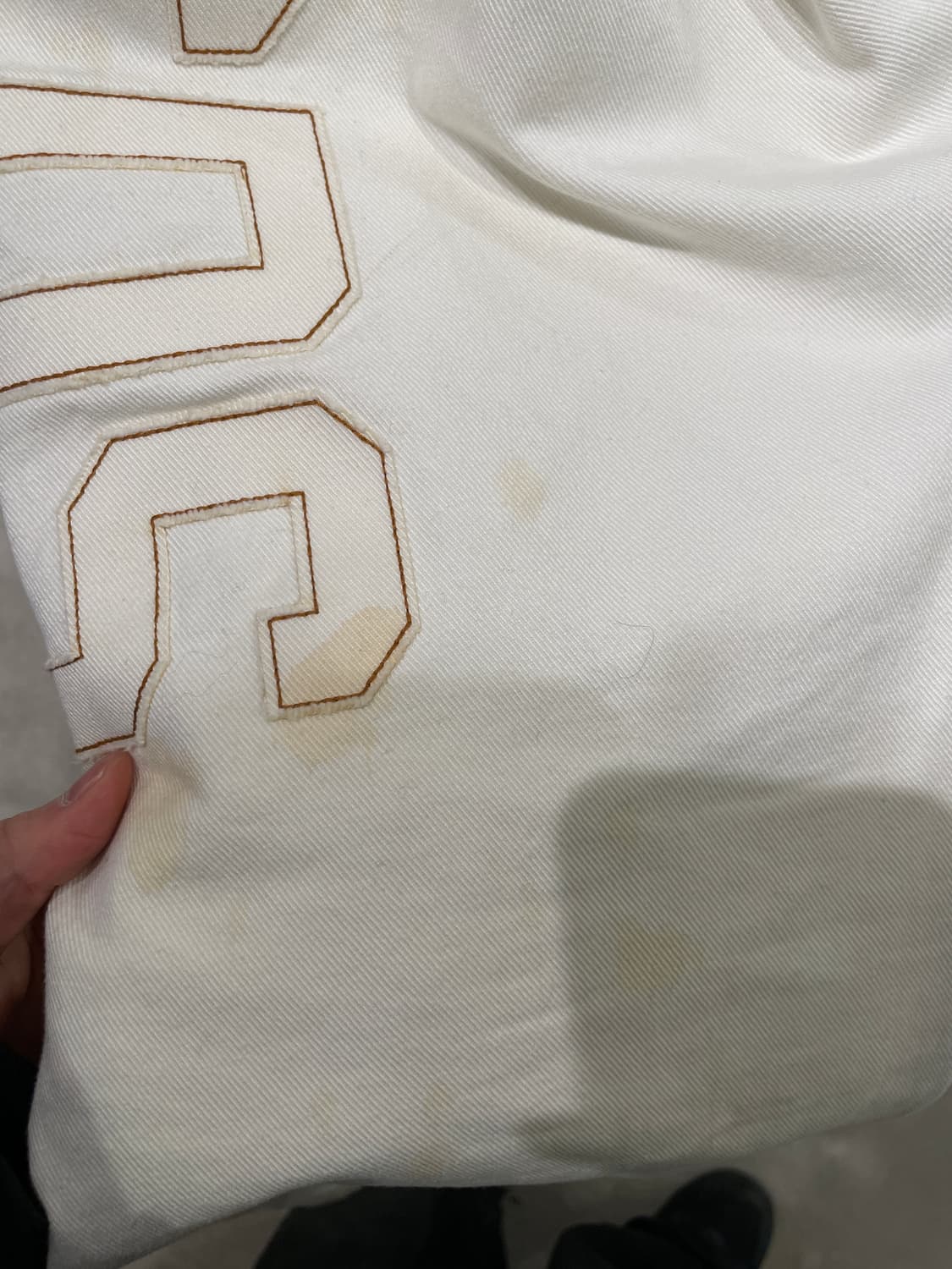 gcds 크림 와이드 컷 데님 팬츠 상품이미지9