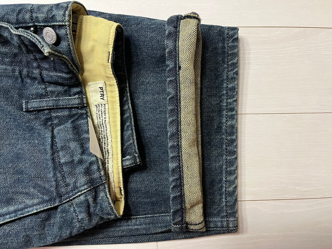 [POTTERY] 원워시드 와이드 데님 Mid Indigo _1 size 상품이미지8