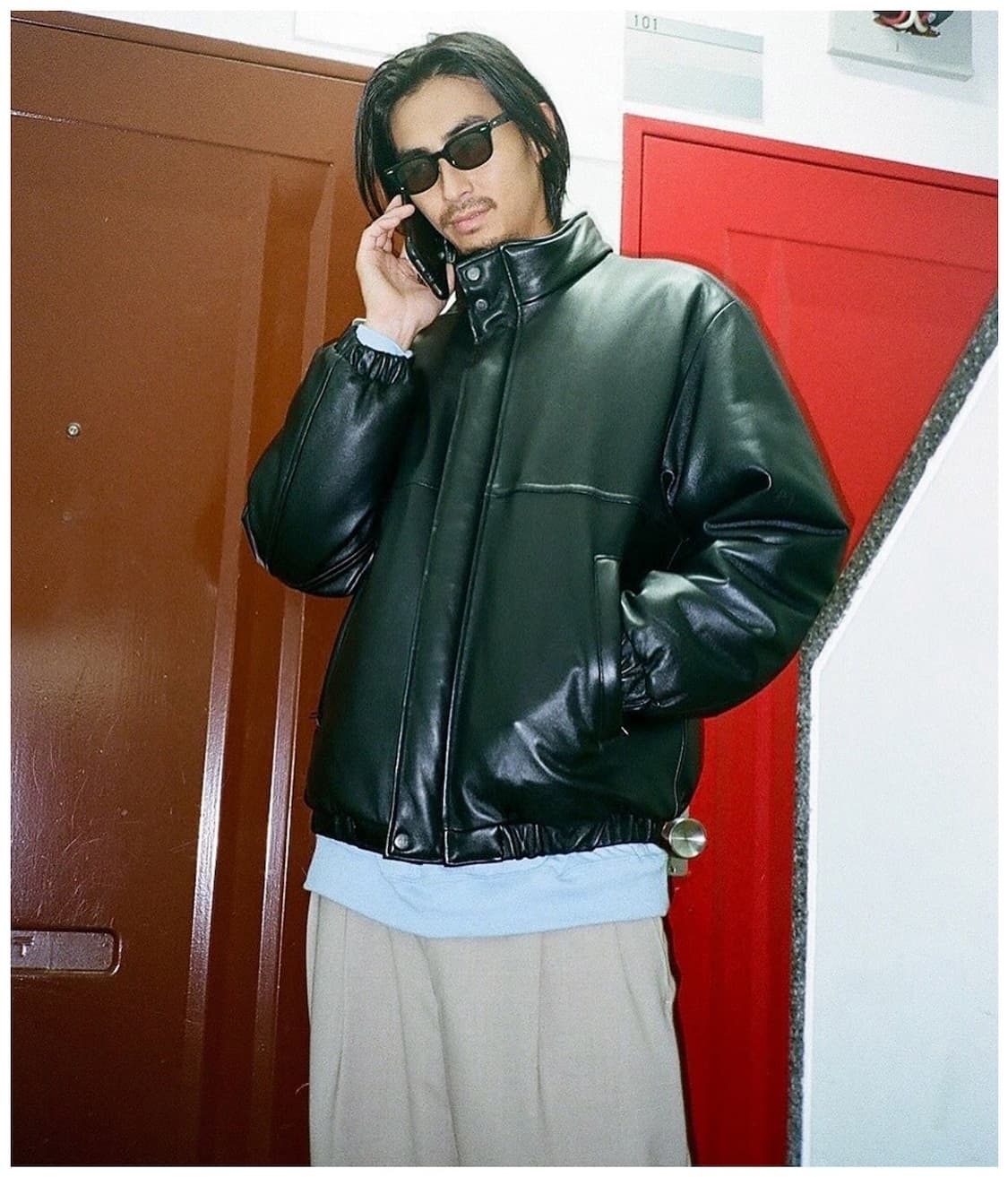 와코마리아 레더 푸퍼 자켓 상품이미지8