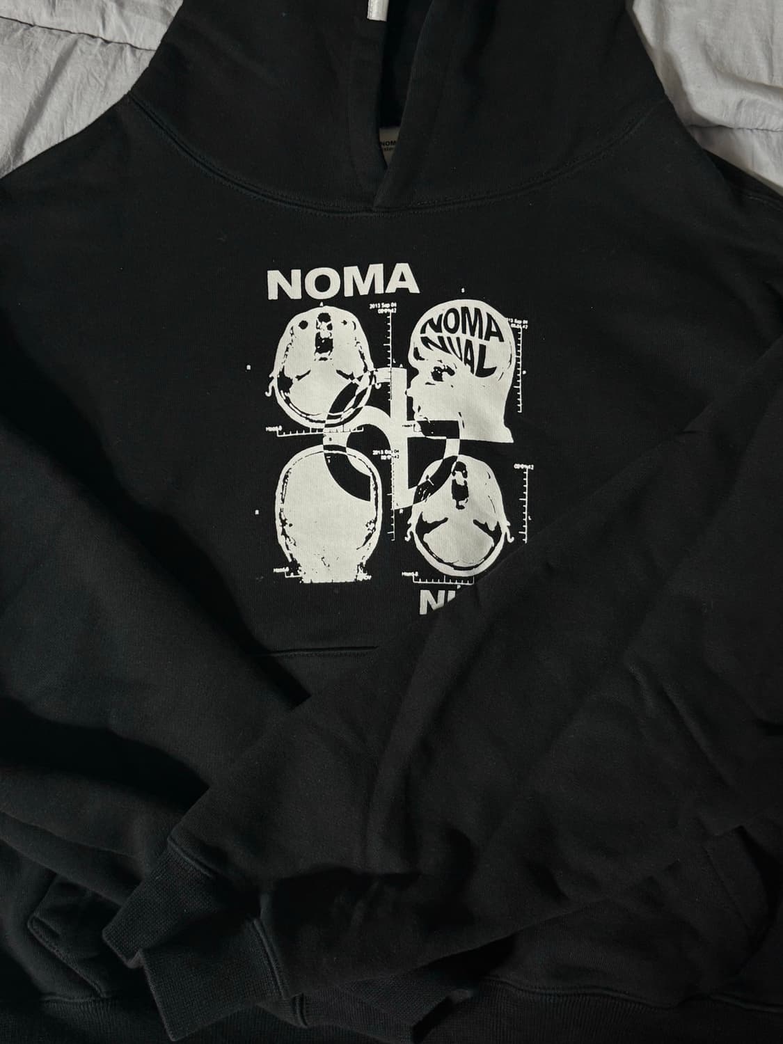 [S size] 노매뉴얼 MRI HOODIE - BLACK 상품이미지1