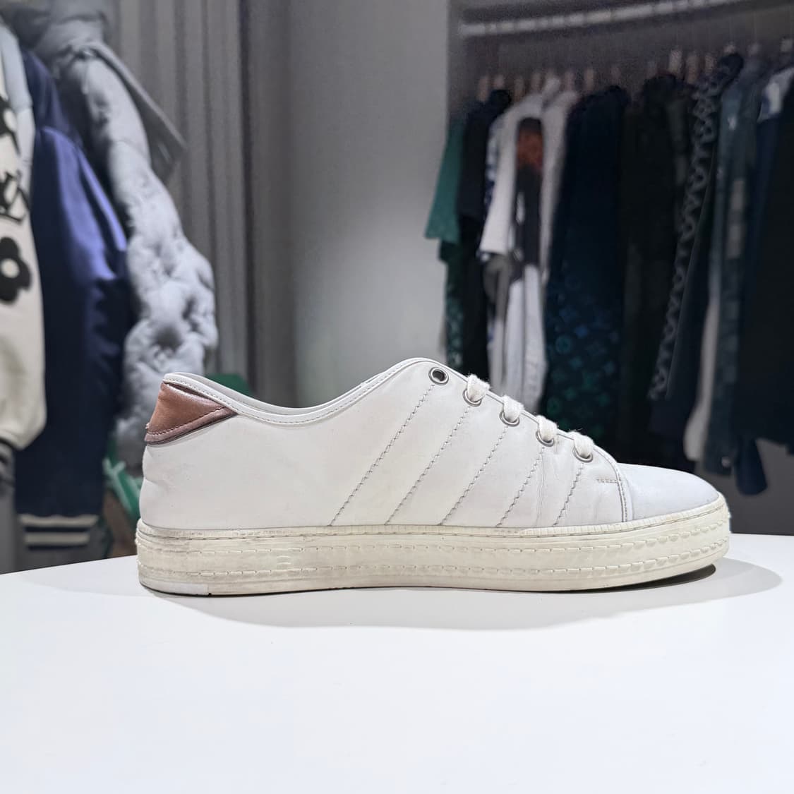 (A/6.5) / 벨루티 로우탑 스니커즈 레더 가죽 상품이미지6