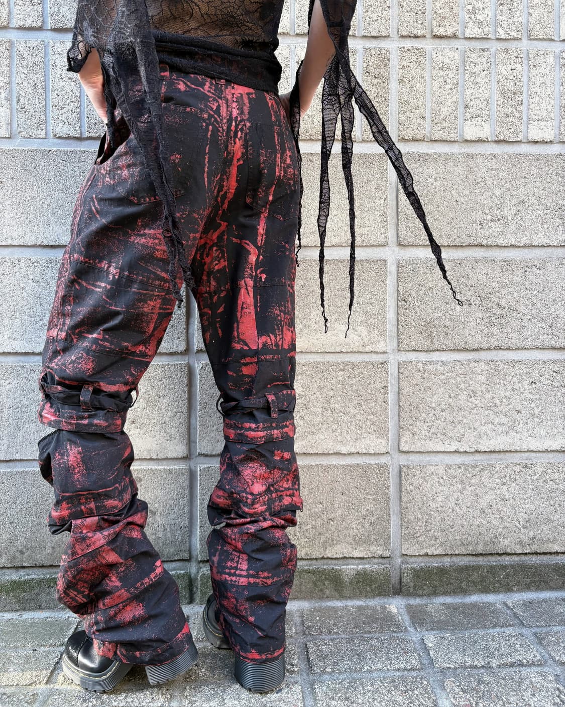 올 페인팅 디테일 레이버 팬츠 상품이미지8