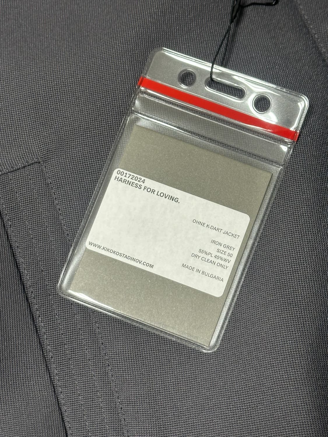 키코코스타디노브 ohne k다트 자켓 iron gray 50 상품이미지5