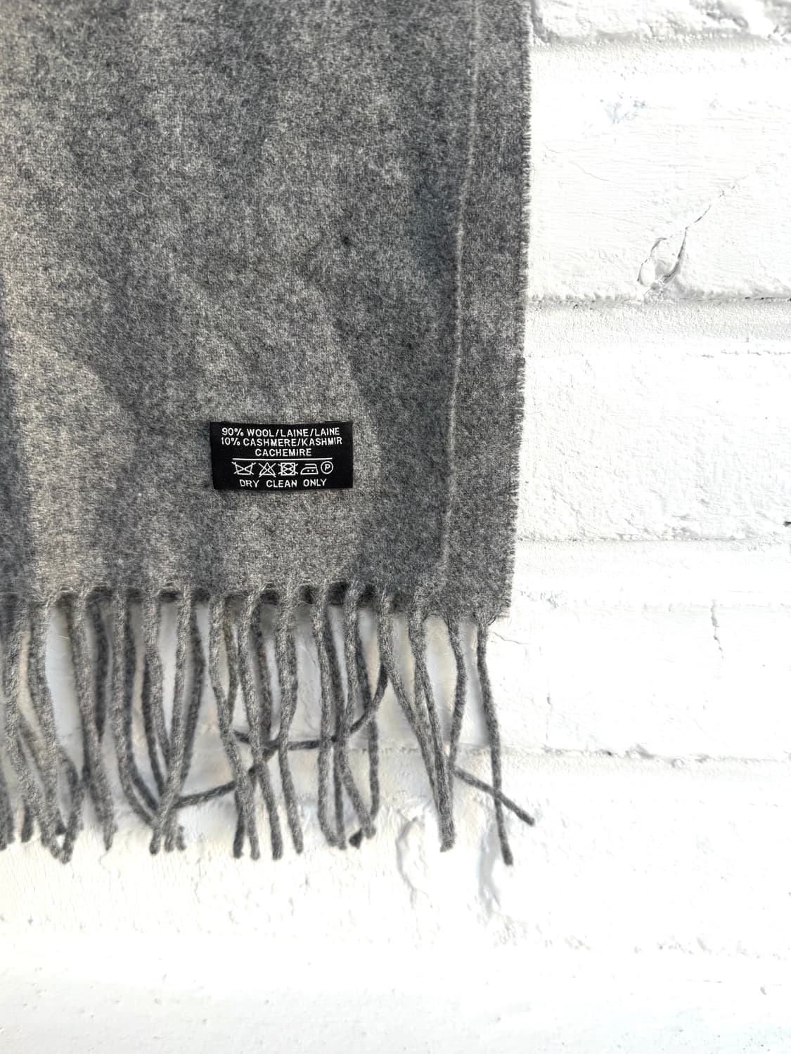 입생로랑 그레이 울 머플러  상품이미지4