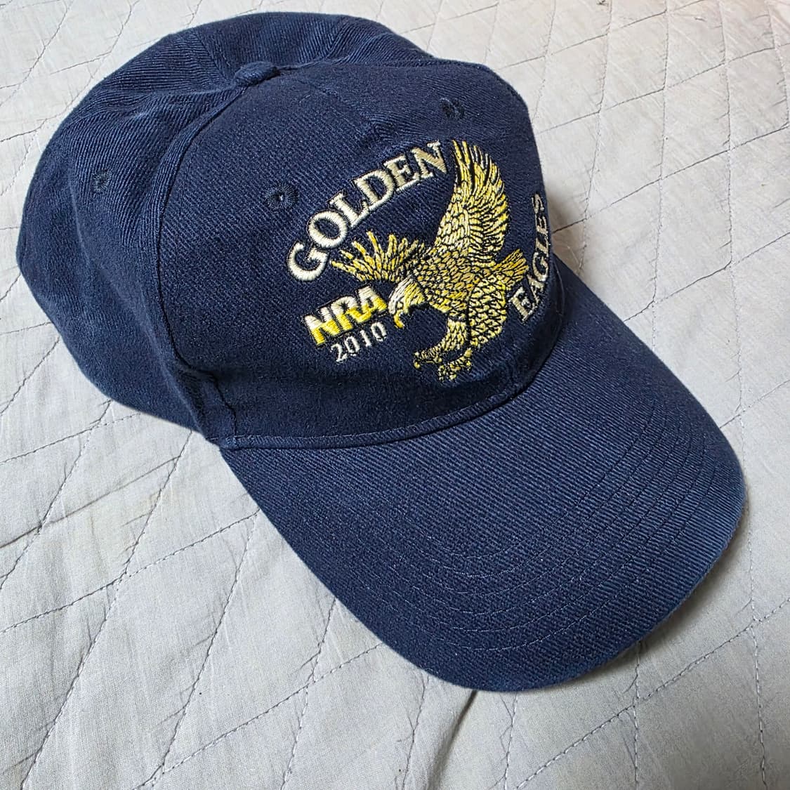 [OS] 빈티지 NRA 골든 이글 6패널 볼캡 네이비 ver 페이딩 상품이미지1