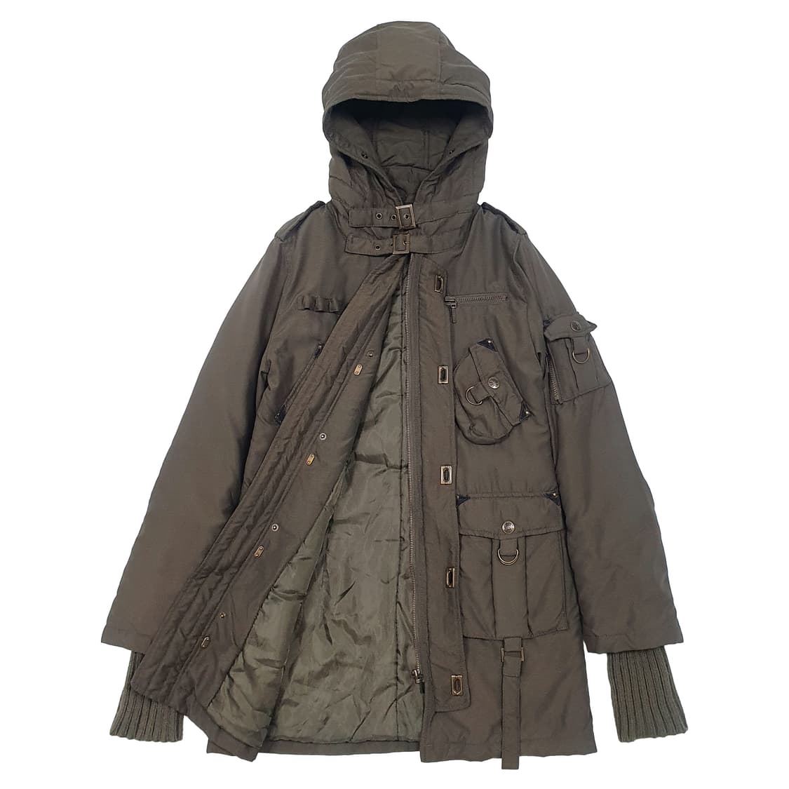 (cecil mcbee) 핸드 워머 야상 패딩 카키 상품이미지2