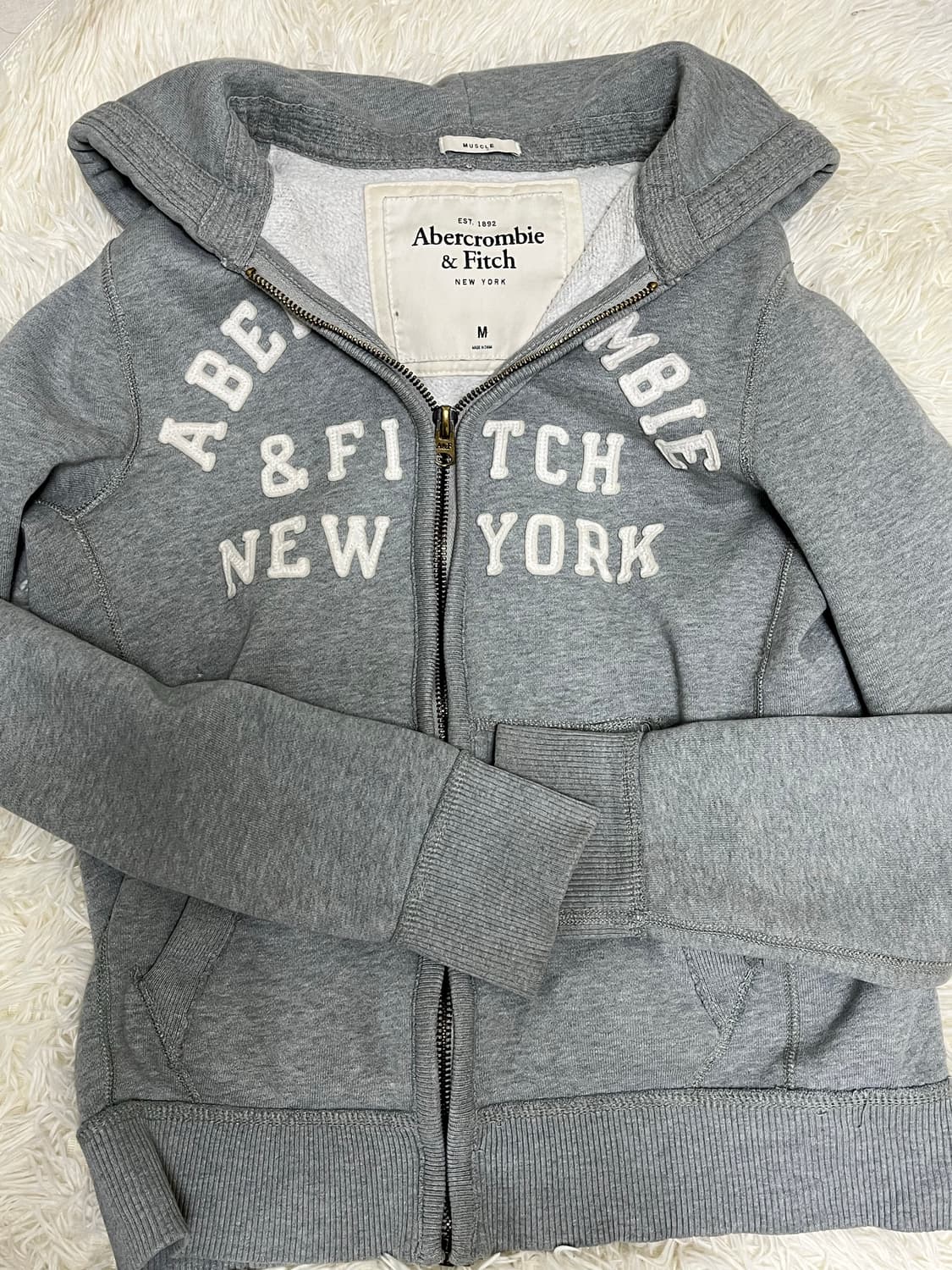 아베크롬비 후드집업 그레이 상품이미지1