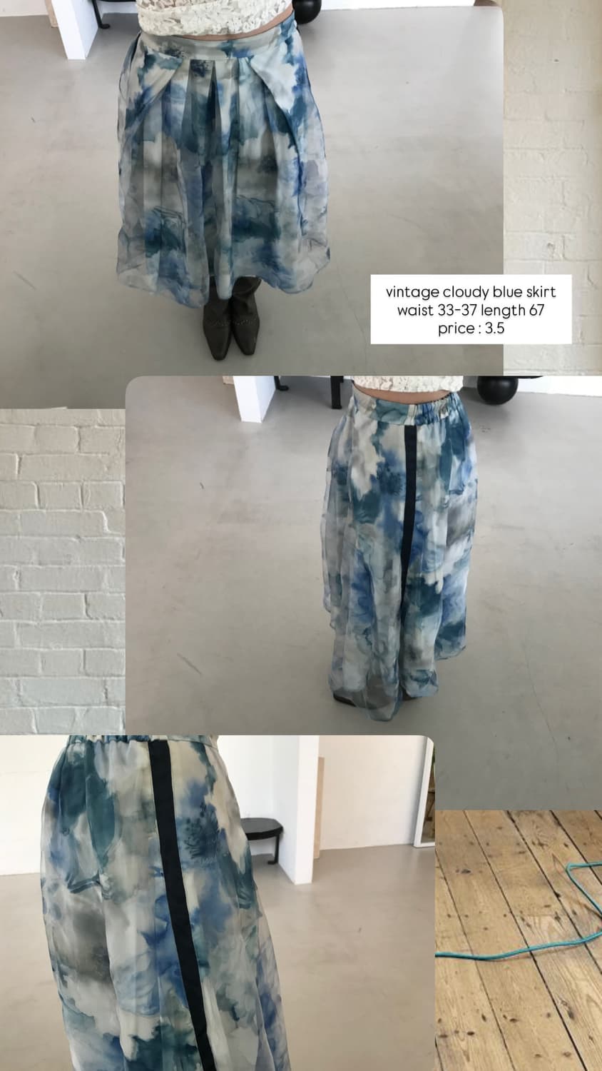 vintage pattern skirt 상품이미지10