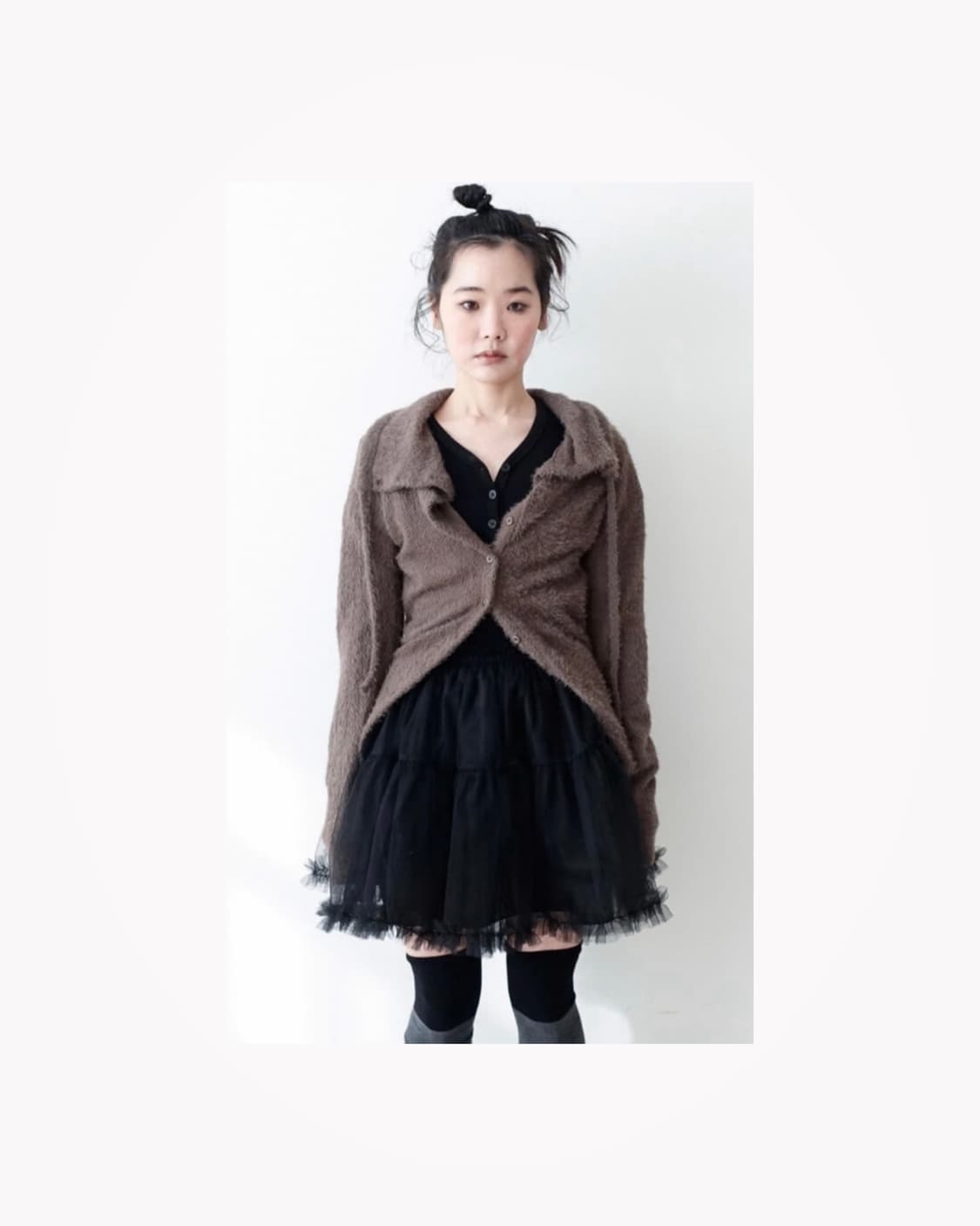 샵페어리 소프트 텍스터 버튼가디건 상품이미지1