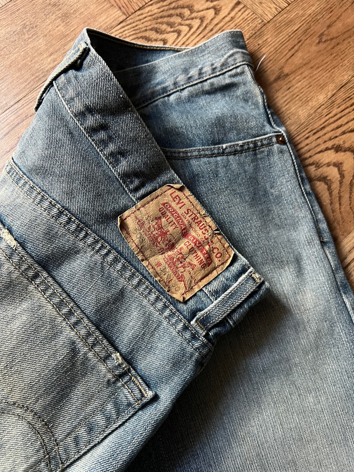 [34]00's 리바이스 USA 505 빈티지 워싱 데님 팬츠 상품이미지5