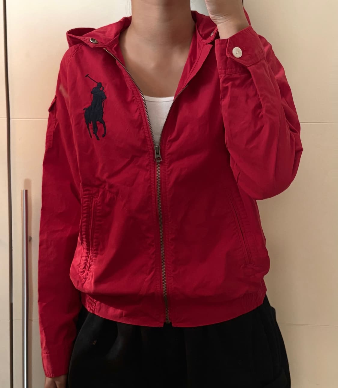 폴로 빅포니 블루종 레드 자켓 상품이미지1