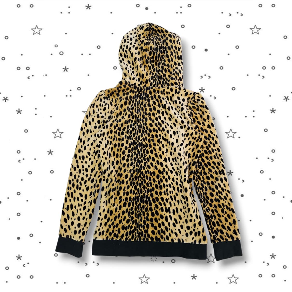 JUICY COUTURE 레오파드 벨벳 후드집업 상품이미지4