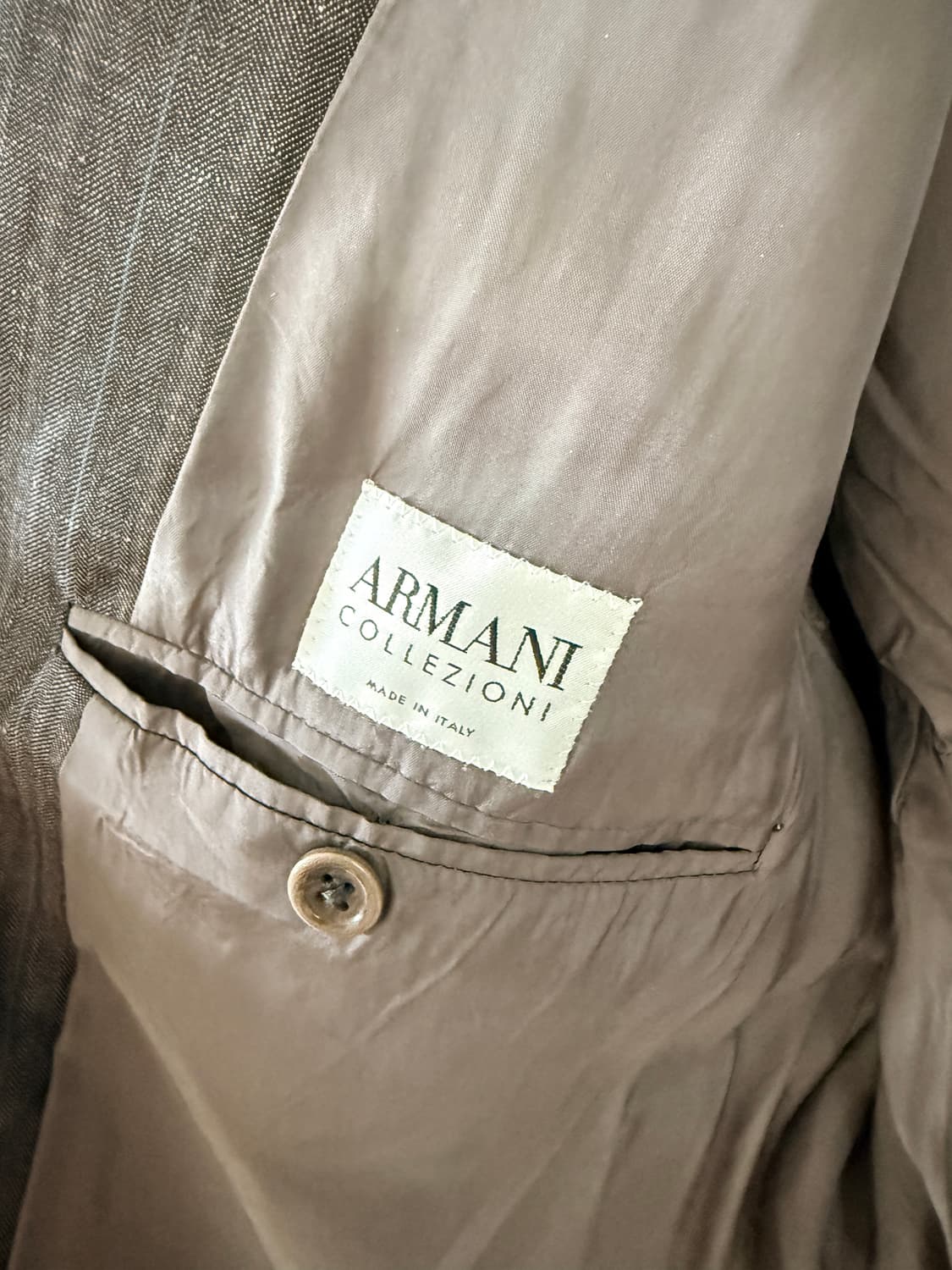Collezioni 아르마니 꼴레지오니 코튼 리넨 블레이저 상품이미지3