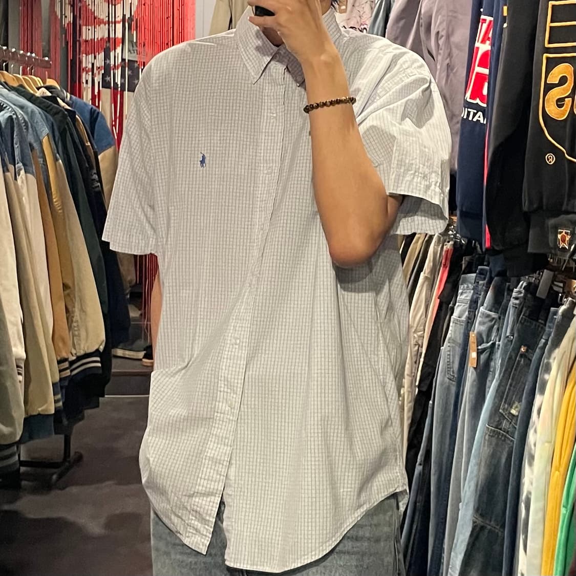 [IM] polo 폴로 체크 화이트 반팔셔츠 상품이미지4