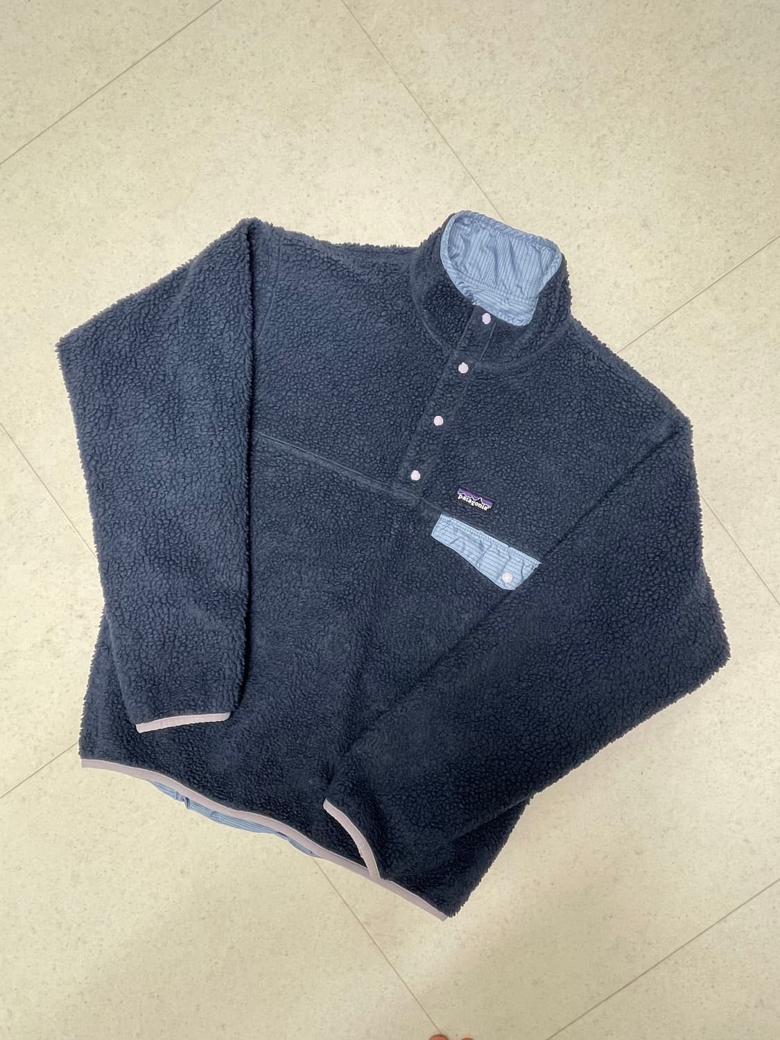 [S] 파타고니아 빈티지 글리세이드 스냅티 신칠라 네이비 / 스카이 상품이미지1