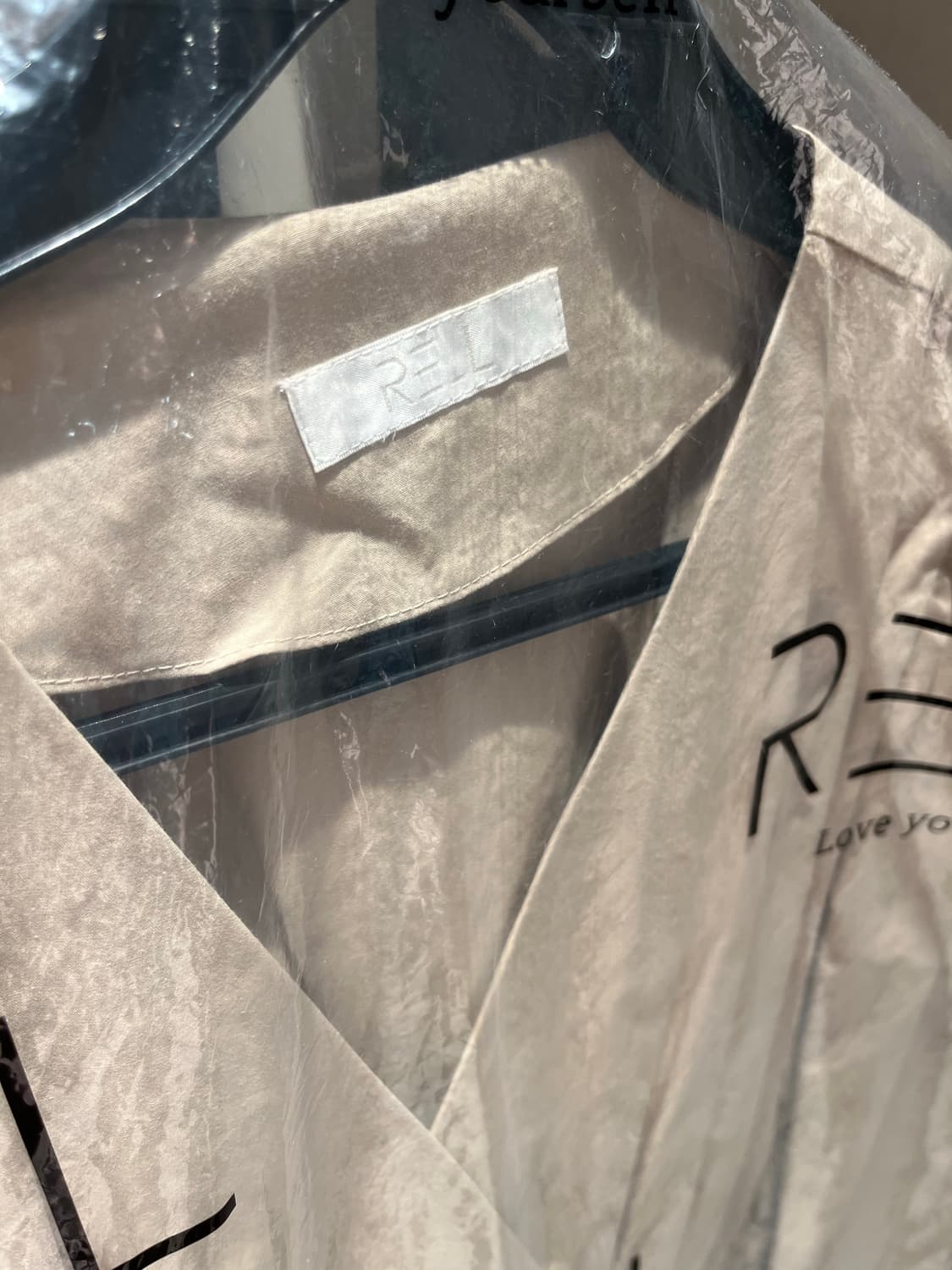 리엘 puff v neck 트렌치 원피스 베이지 상품이미지2