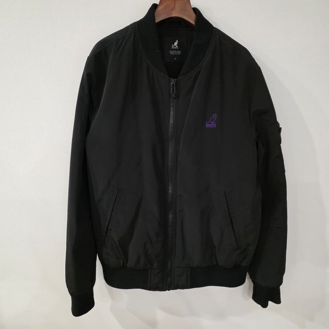 캉골 블랙 봄버 자켓 M 사이즈 상품이미지1