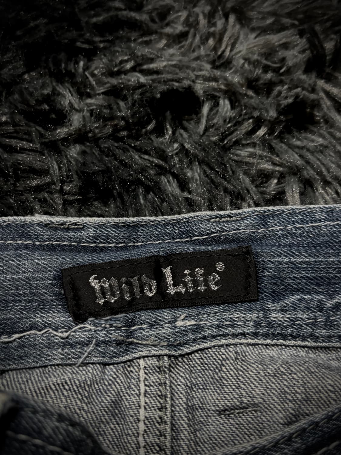 Wild Life 윙 프린팅 데미지 부츠컷 데님팬츠 상품이미지9
